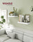 Wall Shelf Floating Shelf White - MDF and Steel - Snow White