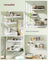Wall Shelf Floating Shelf White - MDF and Steel - Snow White