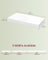 Wall Shelf Floating Shelf White - MDF and Steel - Snow White