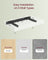 Wall Shelf Floating Shelf White - MDF and Steel - Snow White