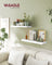 Wall Shelf Floating Shelf - MDF and Steel - Snow White
