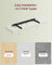 Wall Shelf Floating Shelf - MDF and Steel - Snow White