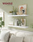 Wall Shelf Floating Shelf - MDF and Steel - Snow White