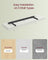 Wall Shelf Floating Shelf - MDF and Steel - Snow White