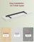 Wall Shelf Floating Shelf - MDF and Steel - Snow White