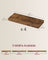 Wall Shelves Set of 4 Floating Shelves - MDF and Steel - Rustic Brown