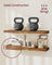 Wall Shelves Set of 3 for Picture Frames - MDF and Steel - Rustic Brown