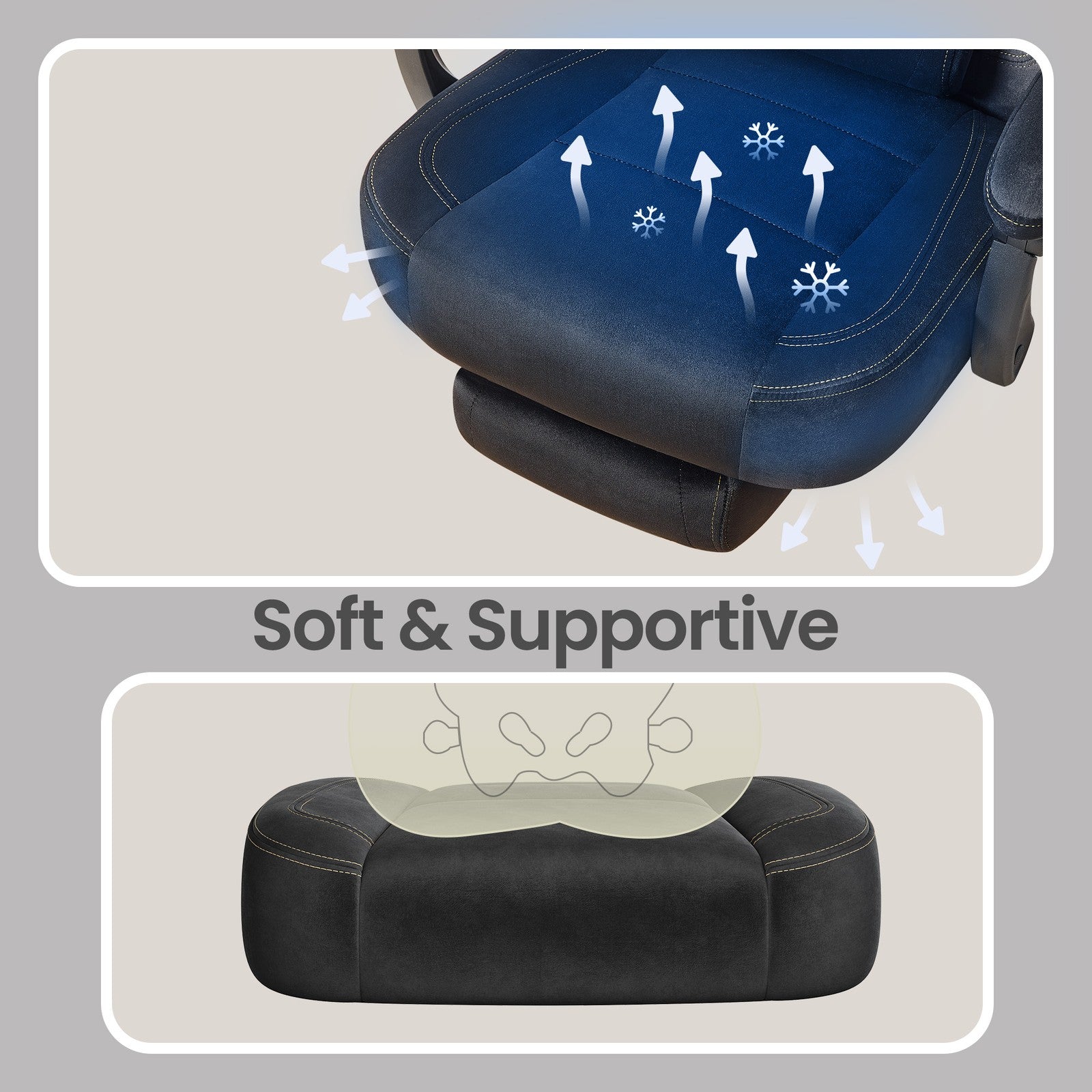 Gaming Chair - 30L - Synthetic Leather - Ergonomic Design