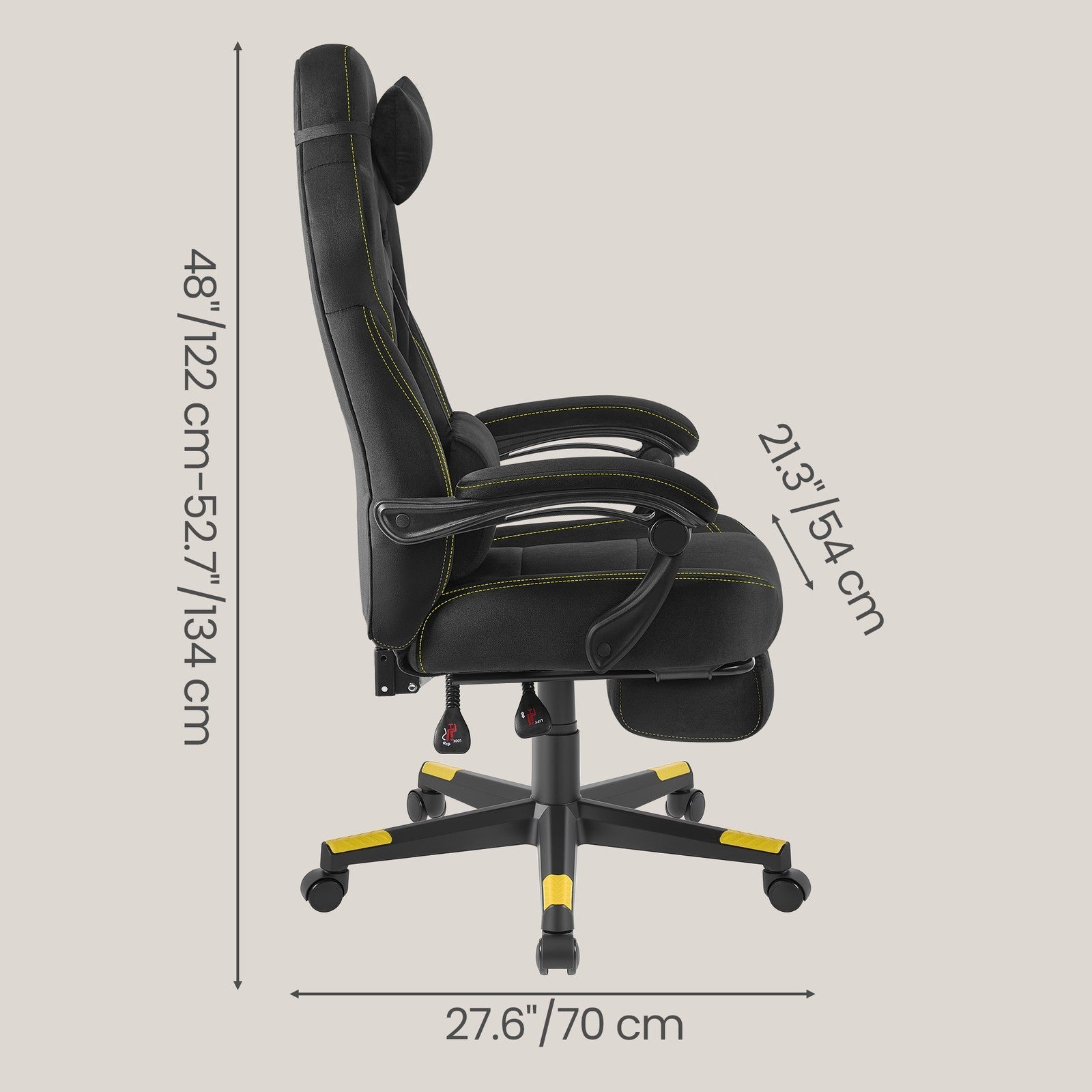 Gaming Chair - 30L - Synthetic Leather - Ergonomic Design