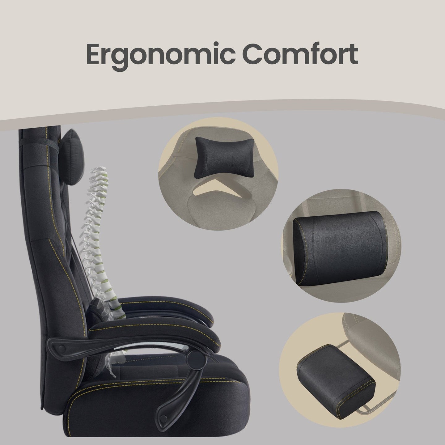 Gaming Chair - 30L - Synthetic Leather - Ergonomic Design
