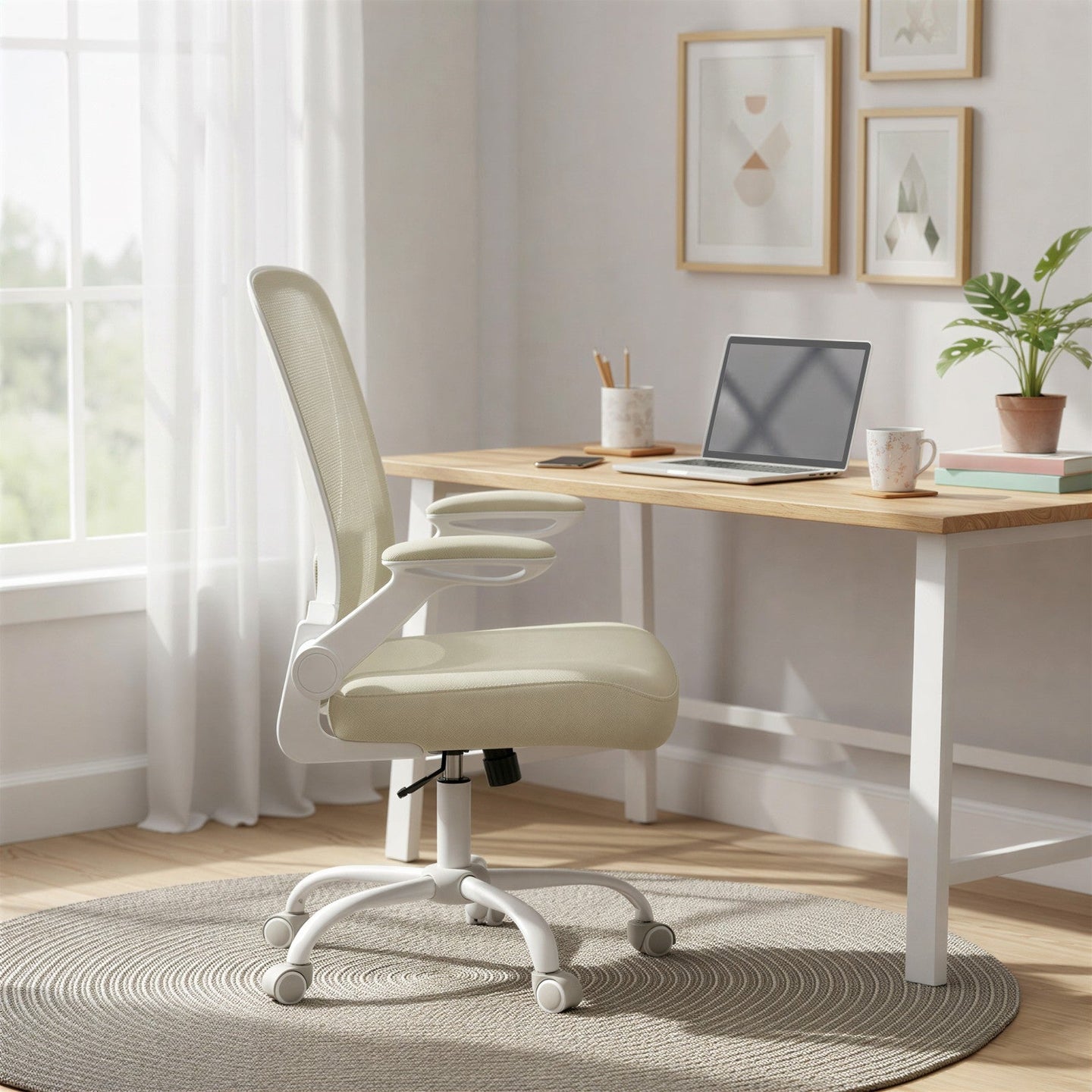 Mesh Office Desk Chair - 120L - Plastic - Ergonomic Design