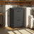 File Cabinet - Wood - Rustic Brown and Black