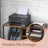 Mobile Office Storage Cabinet - Wood - Rustic Brown and Black - with Wheels