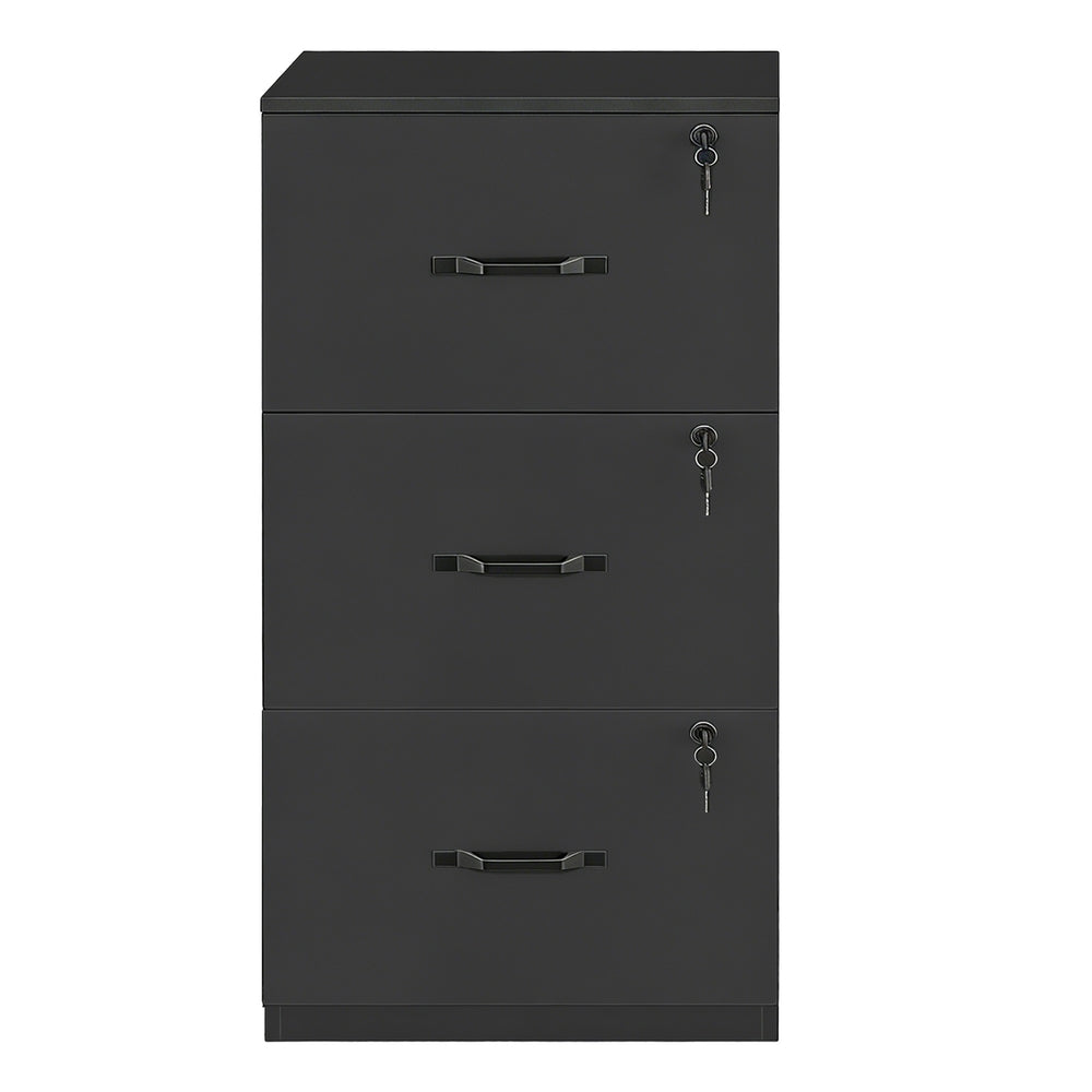 Office Storage Cabinet - 3 Drawers - MDF - Lockable