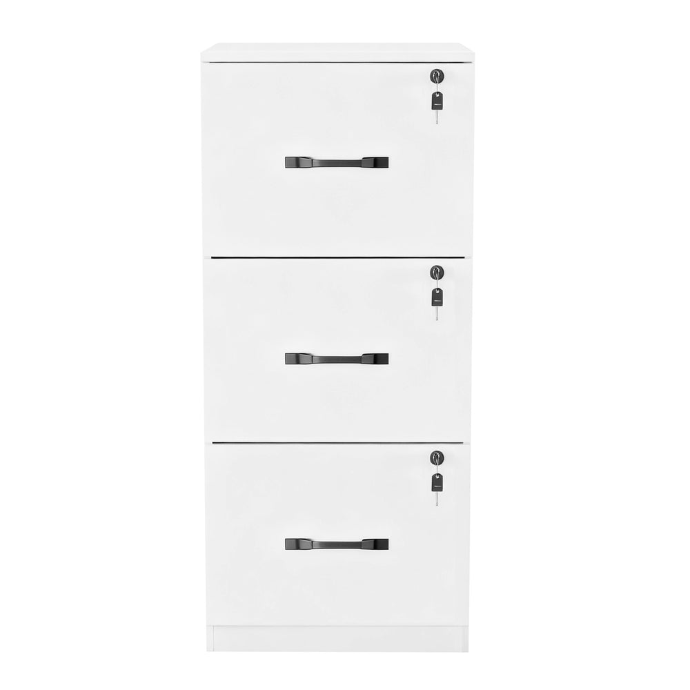 Mobile Filing Cabinet - 3 Drawers - Particleboard - Lockable