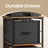 3 Drawer File Cabinet - Wood - Brown - Multi-Functional with Printer Stand and Book Shelf