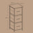 File Cabinet - Engineered Wood - Black - 3 Drawers with Printer Stand and Bookshelf