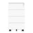 Lockable Mobile File Cabinet - Engineered Wood - Ink Black - 4 Drawers for Documents and Stationery