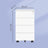 Lockable Mobile File Cabinet - Engineered Wood - Ink Black - 4 Drawers for Documents and Stationery