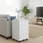 Lockable Mobile File Cabinet - Engineered Wood - Ink Black - 4 Drawers for Documents and Stationery