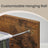 Filing Cabinet - Metal - Rustic Brown - 3 Drawers with Wheels for A4 and Letter Sized Documents