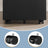 Mobile Office File Cabinet - Steel - Black - with Wheels and Lock