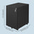 Mobile Office File Cabinet - Steel - Black - with Wheels and Lock
