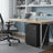 Mobile Office File Cabinet - Steel - Black - with Wheels and Lock