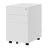 Mobile Office File Cabinet - Steel - White - Lockable with Wheels and Hanging File Rails