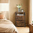 Mobile File Cabinet - Wood and Steel - Rustic Brown - with 2 Drawers