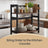 2 Tier Storage Rack - 42L - MDF - Versatile Use for Kitchen & Office