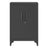 Metal Storage Cabinet - Steel - Ink Black - Lockable with Shelves for Home and Office