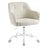 Office Chair Swivel Desk Chair Load - Polyester Corduroy Fabric and Steel - Sand Beige