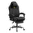 Gaming Chair - Steel and Synthetic Leather - Ink Black - with Footrest