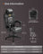 Gaming Chair - Steel and Synthetic Leather - Ink Black - with Footrest