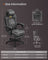 Gaming Chair - Steel and Synthetic Leather - Dove Grey - with Footrest