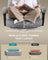 Ergonomic Design - Velvet and Foam - Slate Grey - with Footrest