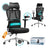 Ergonomic Office Chair Height Adjustable Desk Chair Loads - Steel and Fabric - Ink Black