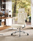 Ergonomic Office Chair Height Adjustable Desk Chair Loads - Steel and Fabric - Camel Brown and Cloud White