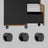 Filing Cabinet - 2-Drawer with Wheels - Wood - Rustic Brown and Black
