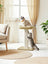 Cat Scratching Post - Wood - Beige - Climbing Tower with Perch