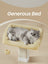 Cat Scratching Post - Wood - Beige - Climbing Tower with Perch