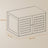 Cat Litter Box Cabinet - White - PCL