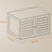 Cat Litter Box Cabinet - Rustic Brown - Hidden Design with Removable Divider and Shutter Doors