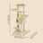 Heavy-Duty Multi-Level Cat Tree Tower - Wood and Plush - Beige