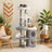 Tall Cat Tree - 59.1" - Plush - 2 Caves