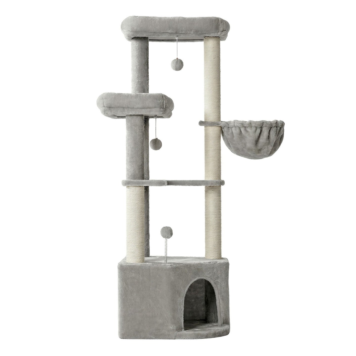Cat Tree Tower - 55L - Particleboard - Scratching Posts