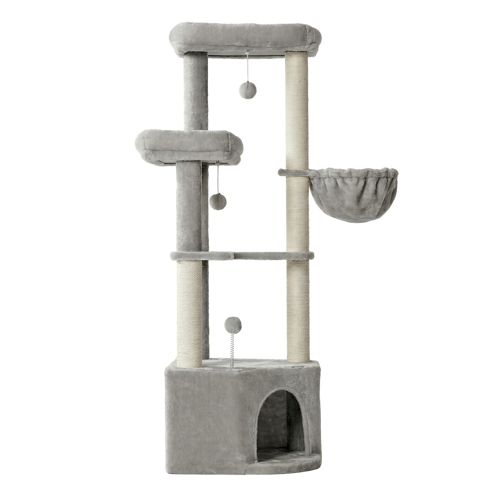 Cat Tree Tower - 55L - Particleboard - Scratching Posts