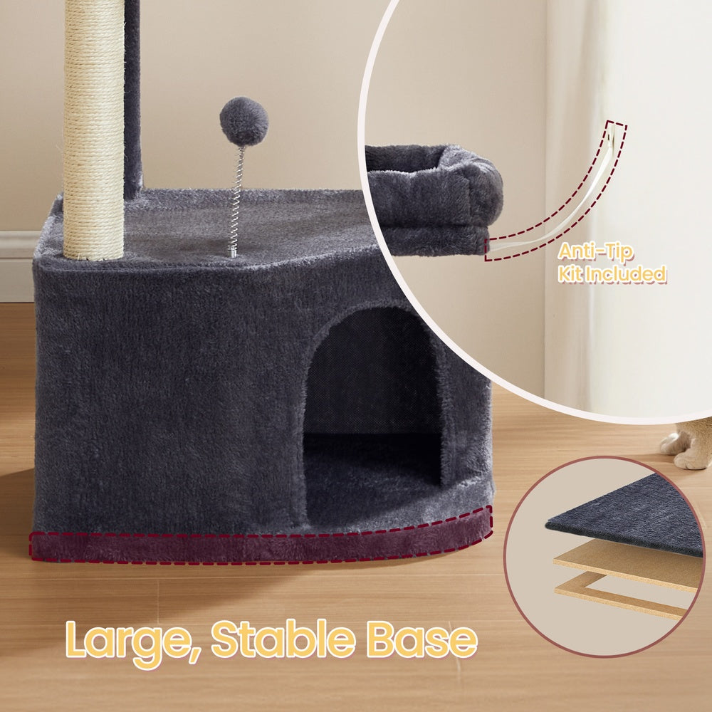 Cat Tree Tower - 19L - Particleboard - Large Perches
