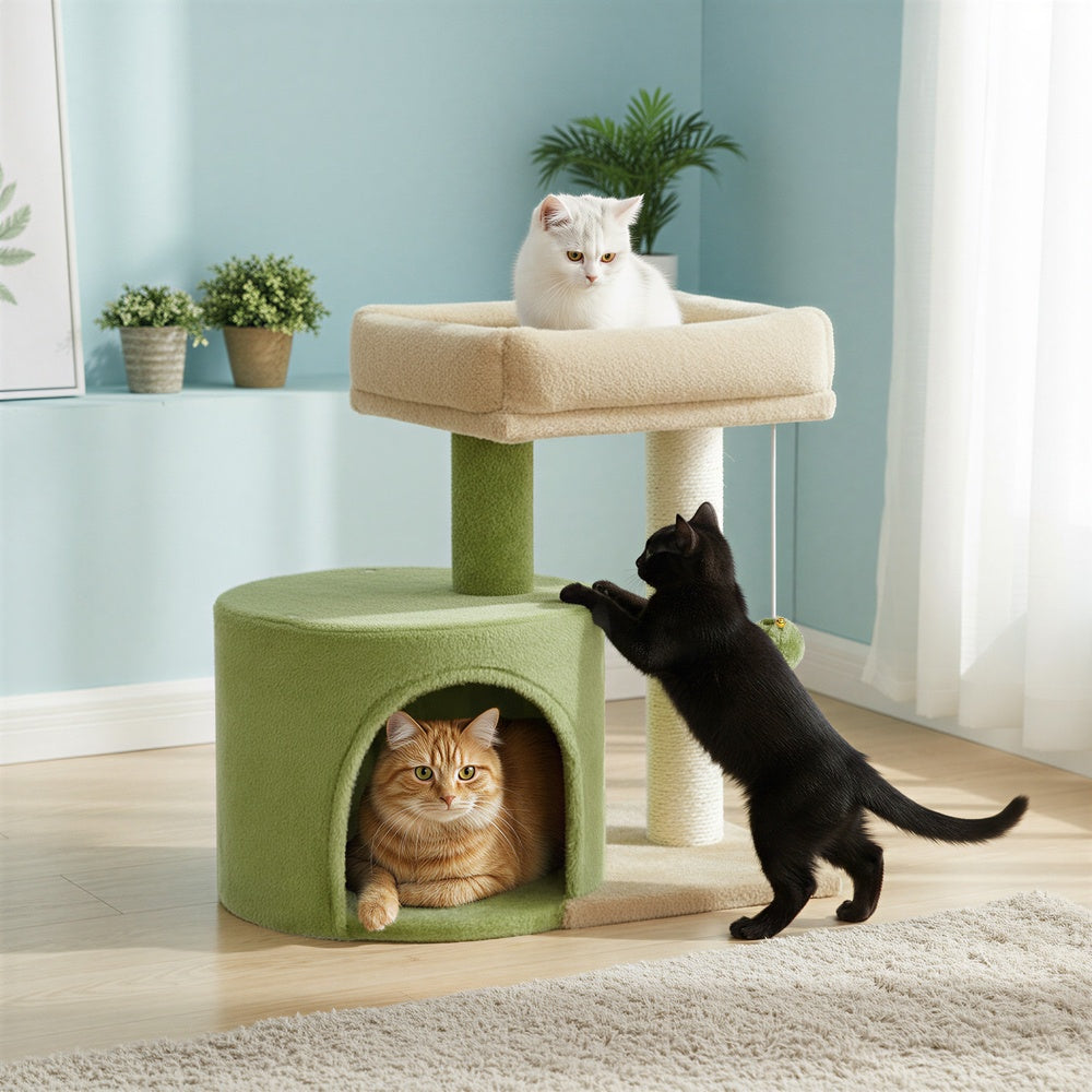 Cat Condo - 30L - Particleboard - Sisal Scratching Post